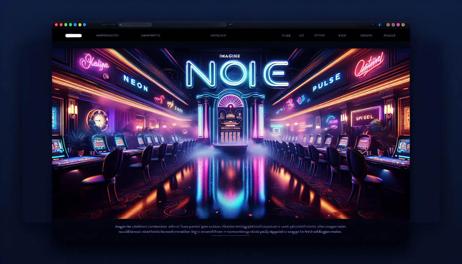 Neon Rush Casino gaming atmosphere